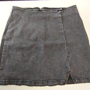 Dark Grey/Black High Waist Skirt